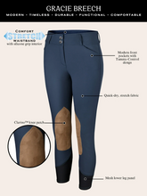 Load image into Gallery viewer, R.J. Classics Gracie Ladies&#39; Knee Patch Breech
